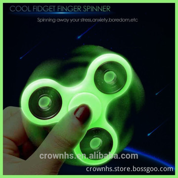 New Luminous Fidget Spinner Triangle Gyro Fidget EDC Hand Finger Spinner For Autism ADHD Anxiety Stress Relief Focus Toys Gift